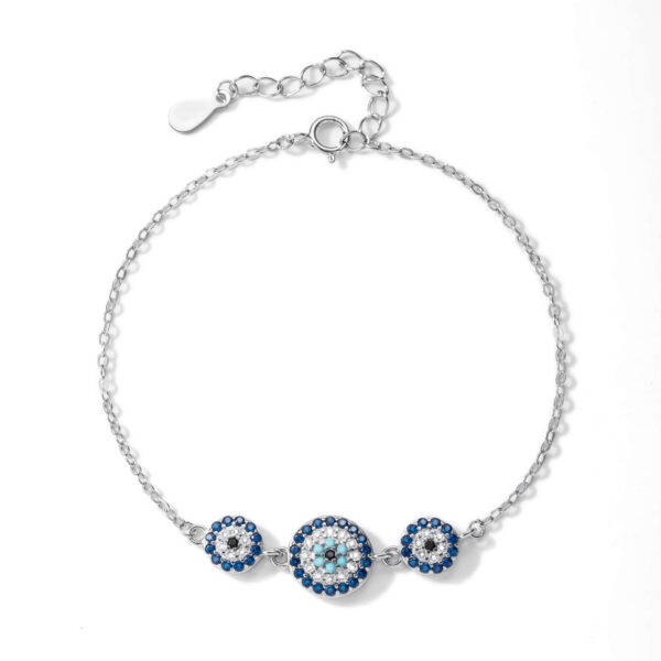 gourmette fleur bleu