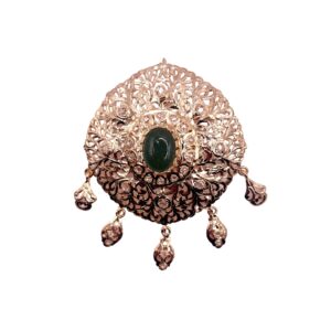 broche ronde grande taille