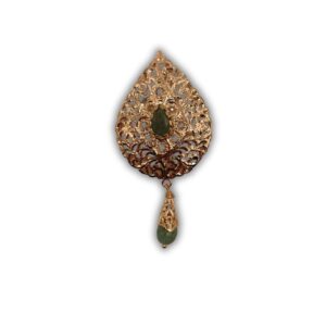 broche avec pendentif et pierres semi-naturelle