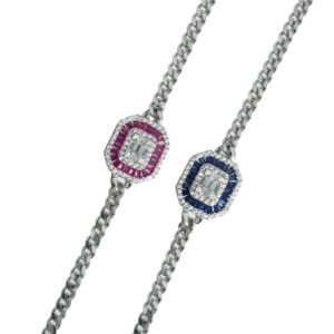 Bracelet en chaine multicolore