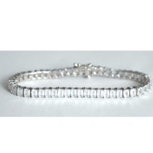 bracelet rivière à pierres baguettes