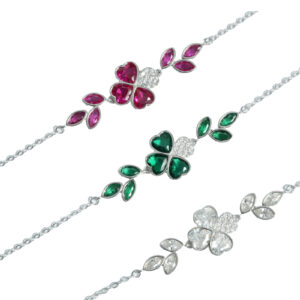 gourmettes fleurs multicolores