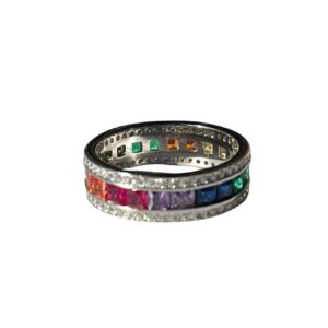 bague multicolore tour complet