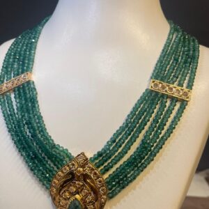 collier vert traditionnel en argent
